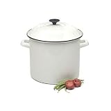 Le Creuset Enamel-on-Steel 6-Quart Covered Stockpot, White