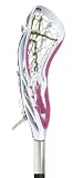 STX ATK Women's Complete Lacrosse Stick with Precision Pocket and Myth Aluminum Handle, White/Pink