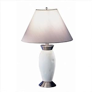 Dreamer Table Lamp Glass and Polished Steel by Lite Source