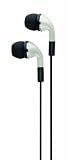 iHome iB15W Noise Isolating Earphones with Volume Control and Pouch (White)