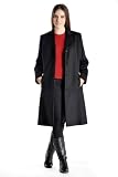 Women's Knee Length Overcoat Pure Cashmere