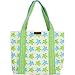 Bungalow360 Sea Turtle Peace Sign Vegan Canvas Betty Beach Bag Shopper Tote