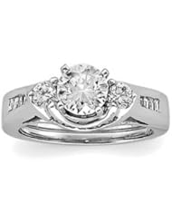 Ann Harrington Jewelry 14k White Gold 1/2 Ct Tw Diamond Ring Enhancer
