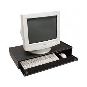 Computer Monitor Stand with Keyboard Tray - 27