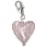 Chrysalis Charm Silver Pink Heart Charm