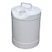 Vestil PAIL-C-5-W Plastic Closed Head Pail with Handle, 5 gallon Capacity, White