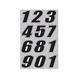 MSR Wide Number Kit , Color: White/Black MSR BIG NUMBERS IRON-ON
