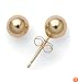 14k Yellow Gold 5mm Ball Earrings