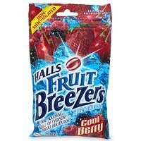 Halls Fruit Breezers, Cool Berry - 25 ea