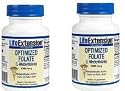Life Extension Optimized Folate (L-Methylfolate), 1000 mcg 100 vegetarian capsules (2 Pack)