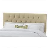 Skyline Furniture 54XX (Velvet Pearl) Tufted Headboard in Velvet Buckwheat  ....