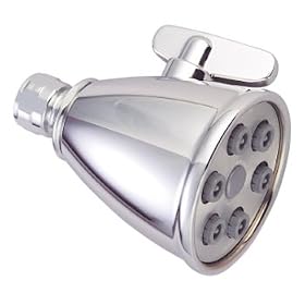 Adjustable 6 Jet Spray Chrome Showerhead