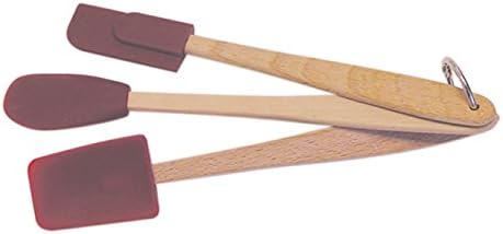 New Improved Heat Resistant 3-Piece Silicone Spatula Set With Wooden Handles. Perfect For Baking, Spreading, Mixing. The Best Kitchen Bakeware Kit