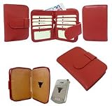 Piel Frama Pielframa Universal PDA Wallet Case Red Leather