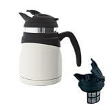 Timolino 20 oz. Travette Tea Pot, pearl white