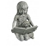 Compelling Sarah with Kitten Statue