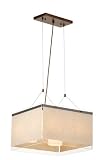 Forecast Lighting F1930-68 Pacifica Organic Modern Pendant in Deep Bronze with Square Shade