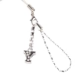 Hand Crafted Cellular Phone Charm - Letter 