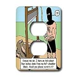 Londons Times Funny Music Cartoons - Gallows Humor - Light Switch Covers - 2 plug outlet cover