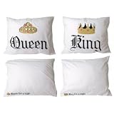Present Time pillow set in a tin 2 pillow cases L 60cm x W 70cm king and queen design