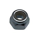 Crown Bolt 85220 1/4 Inch-28 Zinc-Plated Fine Nylon Lock Nuts, 25-Count