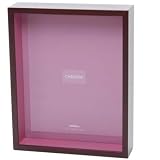 Swing Chroma, Wood Shadow Box Picture Frame for a 8 x 10 Photograph, Color: Walnut with Rose Interior
