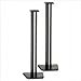 Black Satin Wood Speaker Stands