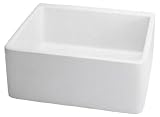Belle Fort BFF3KITWH Apron Front Fireclay All Kitchen Sink,