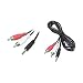6FT 3.5mm Mini Plug to RCA Hook Computer To Stereo 6 FT