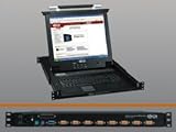 8 ports 1U Console KVM Switch 17 IN LCD