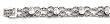 Sterling Silver Marcasite Bracelet with Oval-Shaped Clear CZ