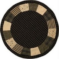 "Kettle Grove Tablemat, Patchwork Blocks - 15 inch Diameter"