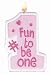Girls 1st Birthday #1 Molded Candle