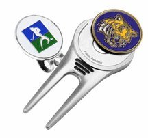 Louisiana State Tigers Divot Tool Hat Clip With Golf Ball Marker Of 2)