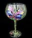 Butterfly Meadow Design - Hand Painted - Grande Goblet - 17.5 oz..