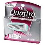 Schick Quattro replacement cartridges of 4)