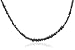 14k Choice of White or Yellow Gold Uncut Splinter Black Diamond Necklace (20 cttw), 18
