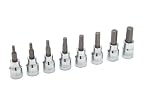 Performance Tool W38870 8 Piece 3/8 Drive SAE Hex Bit Socket Set 1/8, 9/64, 5/32, 3/16, 7/32, 1/4, 5/16, 3/8