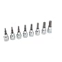 Performance Tool W38870 8 Piece 3/8 Drive SAE Hex Bit Socket Set 1/8", 9/64", 5/32", 3/16", 7/32", 1/4", 5/16", 3/8