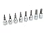 Performance Tool W38870 8 Piece 3/8 Drive SAE Hex Bit Socket Set 1/8, 9/64, 5/32, 3/16, 7/32, 1/4, 5/16, 3/8