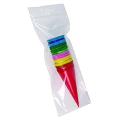 Nestler 4120291 - Sortiment Anh�nget�ten rund, seidenmatt, farbig sortiert, (Krepp) 12cm, 10 St. im Polybeutel