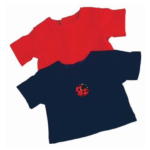Käthe Kruse 33545 - Bekleidung 24-27cm T-shirt blau/rot