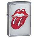 Zippo Satin Chrome, Rolling Stones Glitter Emblem