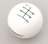 Hurst 1630056 White 6-Speed Classic Shifter Knob