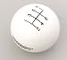 Hurst 1630056 White 6-Speed Classic Shifter Knob