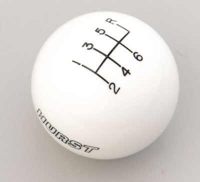 Classic Shifter Knob 6 Speed Pattern White Corvette C5