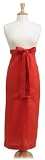Domestique Linen Bistro Apron, Red