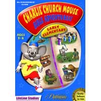 CHRISTIAN COMPUTER GAMES Charlie Church Mouse Bible Adventure - Early Elementary