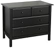 Roxanne 3 Level 4 Drawer Dresser in Ebony Finish By Da Vinci Baby Furniture