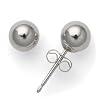 14k White Gold 5mm Ball Earrings